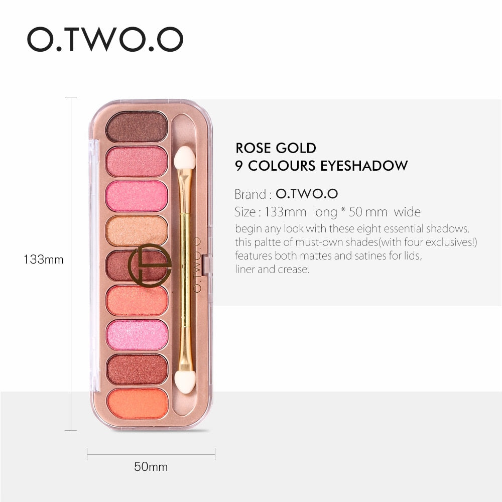 O.TWO.O 9 Colours Eye Shadow Palette